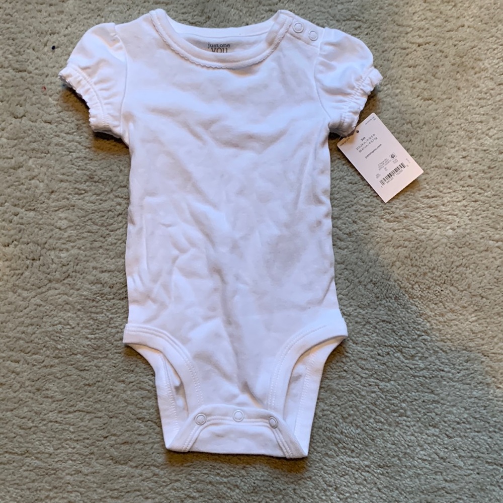 Brand new Carters 3m white onesie